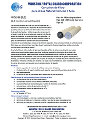 Folleto del Cartucho filtrantes de la WCL536 (0.3)