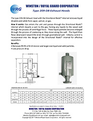 Type 209-DB Exhaust Head brochure