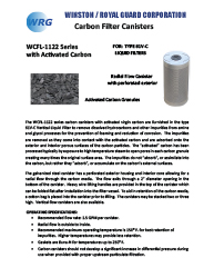 WCFL-1122 Carbon Canister for Type 61V-C Carbon Filter
